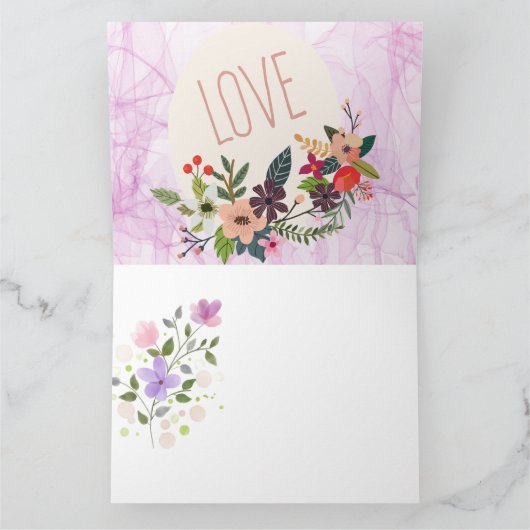 Happy 50. Wedding Anniversary Grußwagen Karte (Innenseite)