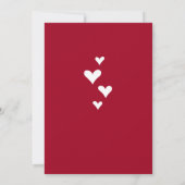Happy 50. Wedding Anniversary Red Wine Heart Card (Rückseite)