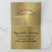 Happy 50. Wedding Anniversary to My Husband Card Karte (Innenseite)