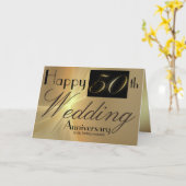 Happy 50. Wedding Anniversary to My Husband Card Karte (Gelbe Blume)