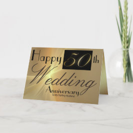 Happy 50. Wedding Anniversary to My Husband Card Karte