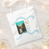 Happy 50th anniversary add couple name date weddin geschenktütchen (Ausgeschnitten)