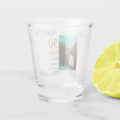 Happy 50th anniversary add couple name date weddin schnapsglas (Rückseite)