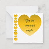 Happy 50th Anniversary Note Card Mitteilungskarte (Rückseite)