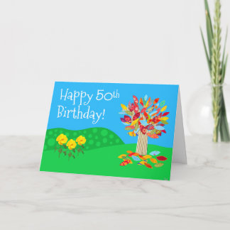 Happy 50th Birthday Card by joimages Karte