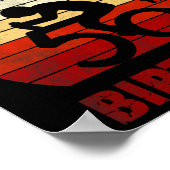 Happy 50th Birthday Mountain Bike Tour Cycling Ret Poster (Ecke)