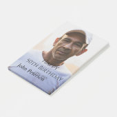 Happy 50th birthday name photo year man simple min post-it klebezettel (angewinkelt)