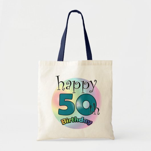 Happy 50th Birthday Tragetasche (Vorne)