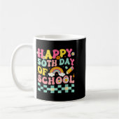 Happy 50th Day Of School Retro Teacher Students Sm Kaffeetasse (Links)