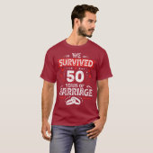 Happy 50th Wedding Anniversary couples anniversary T-Shirt (Vorne ganz)