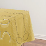 "Happy 50th Wedding Anniversary" Ochre & Golden Sc Tischdecke<br><div class="desc">Es ist Party und was besser,  als den Tag in einem großartigen und prächtigen Stil besonders mit diesem phantastischen Tischdecken zu markieren! Mein Vintages Spiegelmuster ist perfekt für sie. ein alternatives,  nicht traditionelles Ockerfarbschema.</div>
