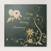 Happy 50th Wedding Anniversary Puzzle (Vertikal)