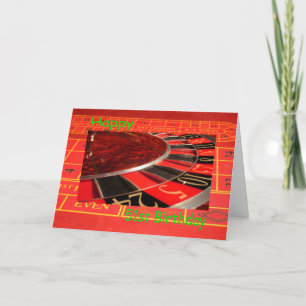 Happy 51. Geburtstag Roulette Wheel Karte