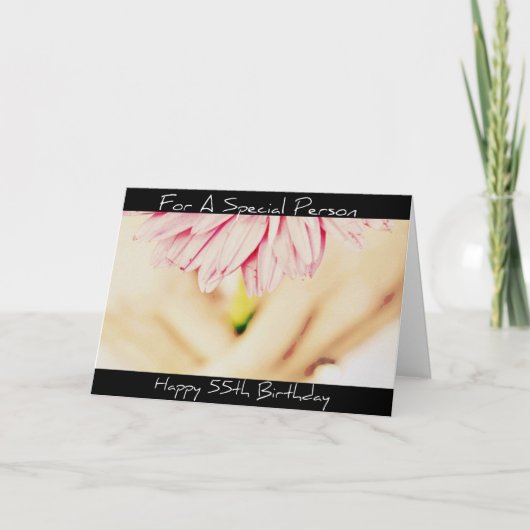 Happy 55. Geburtstagskarte Karte (Vorderseite)