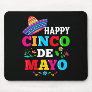 Happy 5 De Mayo Lasse Fiesta Viva Mexico Cinco De  Mousepad