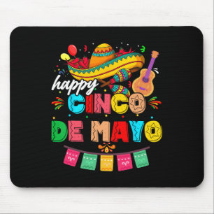 Happy 5 De Mayo Lasse Fiesta Viva Mexico Cinco De  Mousepad