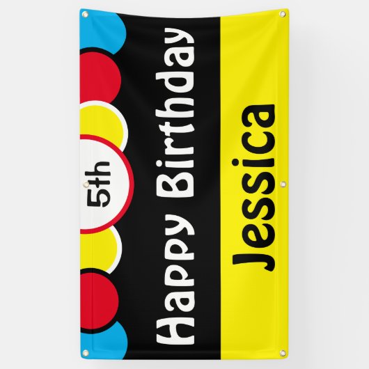 Happy 5. Geburtstag Jessica Banner (Vertikal)