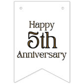 Happy 5. Jubiläum Banner (Zweite Fahne)