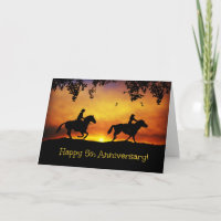 Happy 5. Jubiläum Rustic Country Western Card