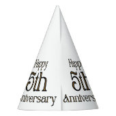 Happy 5th Anniversary Party Hat Partyhütchen (Rückseite)