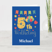 Happy 5th Birthday Card Karte (Vorderseite)