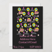 Happy 5th Birthday Einladung Geburtstag #5 (Rückseite)