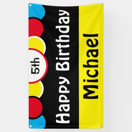 Happy 5th Birthday Michael Banner (Vertikal)