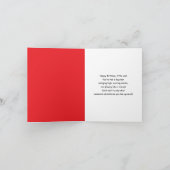 Happy 5th Birthday Red Boys Golf Card Karte (Innenseite)