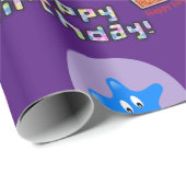 Happy 5th Birthday Wrapping Paper Balloons #5 Geschenkpapier (Rolleneckpunkt)