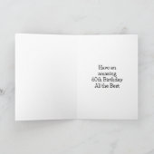 Happy 60. Geburtstagskarte Karte (Innenseite)