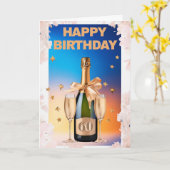 Happy 60. Geburtstagskarte Karte (Gelbe Blume)