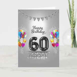 Happy 60. Geburtstagskarte Karte