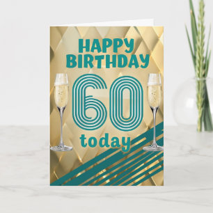 Happy 60. Geburtstagskarte Karte