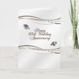 Happy 60. Wedding Anniversary Card Karte