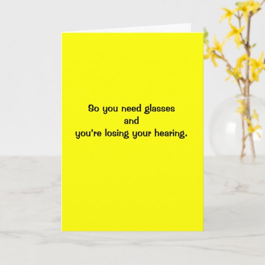 Happy 60th!! karte (Gelbe Blume)