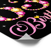 Happy 63rd Birthday 63 Years Old Men Women Birthda Poster (Ecke)