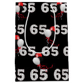 Happy 65. Geburtstag Balloons Mittlere Geschenktas Mittlere Geschenktüte (Vorderseite)