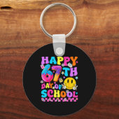 Happy 67 Days Of School 67th Day Smarter Six Seven Schlüsselanhänger (Vorderseite)