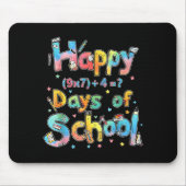 Happy 67 Days Of School Math Equation Teacher Six  Mousepad (Vorne)