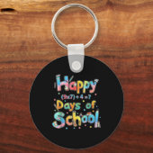 Happy 67 Days Of School Math Equation Teacher Six Schlüsselanhänger (Vorderseite)