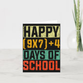 Happy 67 Days Of School Math Teacher Students Six  Karte (Vorderseite)