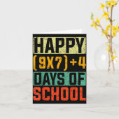 Happy 67 Days Of School Math Teacher Students Six  Karte (Gelbe Blume)