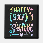 Happy 67 Days Of School Math Teacher Students Six Magnet (Vorne)