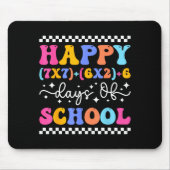Happy 67 Days Of School Math Teacher Students Six  Mousepad (Vorne)
