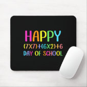 Happy 67 Days Of School Math Teacher Students Six Mousepad (Mit Mouse)