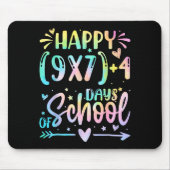 Happy 67 Days Of School Math Teacher Students Six  Mousepad (Vorne)