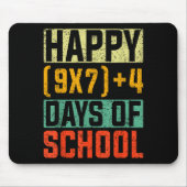 Happy 67 Days Of School Math Teacher Students Six  Mousepad (Vorne)