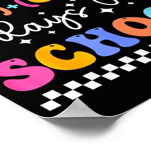 Happy 67 Days Of School Math Teacher Students Six  Poster (Ecke)