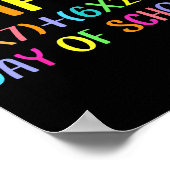 Happy 67 Days Of School Math Teacher Students Six  Poster (Ecke)