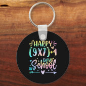 Happy 67 Days Of School Math Teacher Students Six  Schlüsselanhänger (Vorderseite)